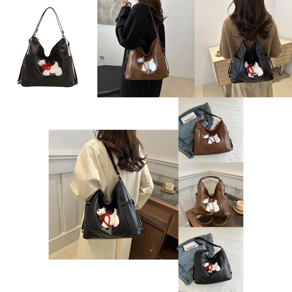 Stylish Large Capacity Fashionable Tote Bag For Daily Use With Cute Dog Cartoon Design