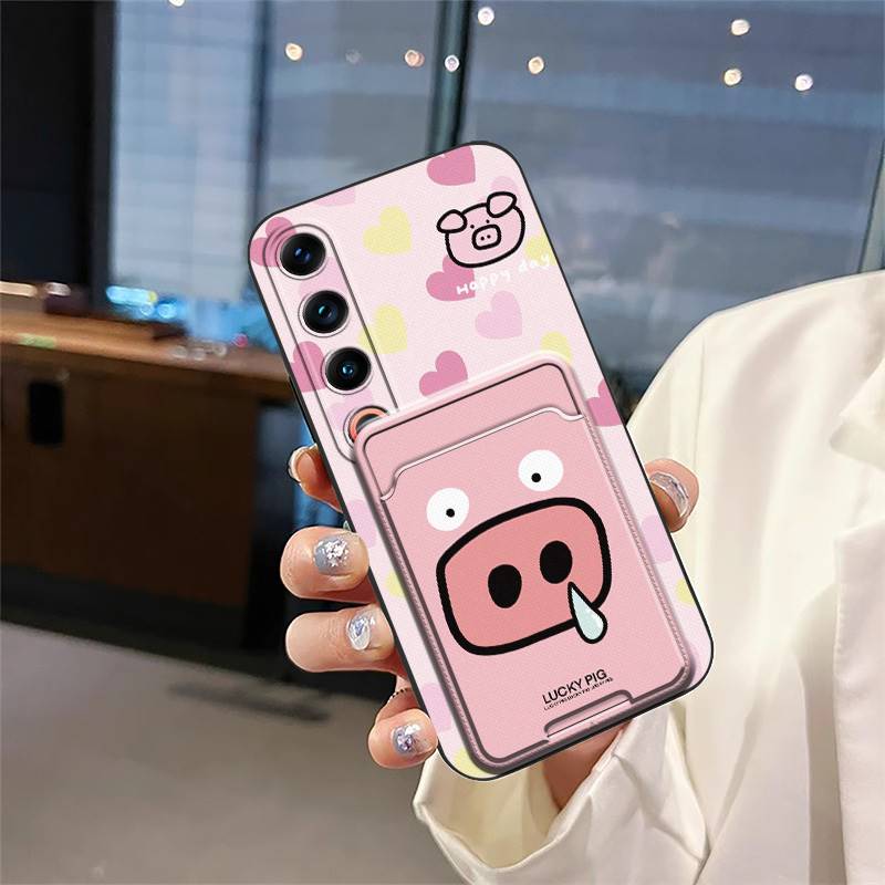 Back Cover Shockproof Phone Case For Meizu 21 Pro Card bag Waterproof TPU Cartoon Anti-dust Full wrap Anti-knock Cute