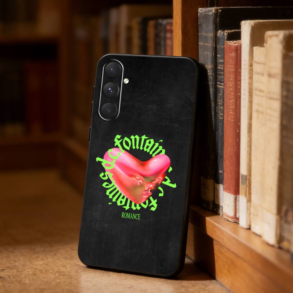 

F-Fontaines DC Romance Phone Case For Samsung S26,S25,S24,S23,S22,S21,Plus,Fe,Lite,Others Black Cover Samsung S235G