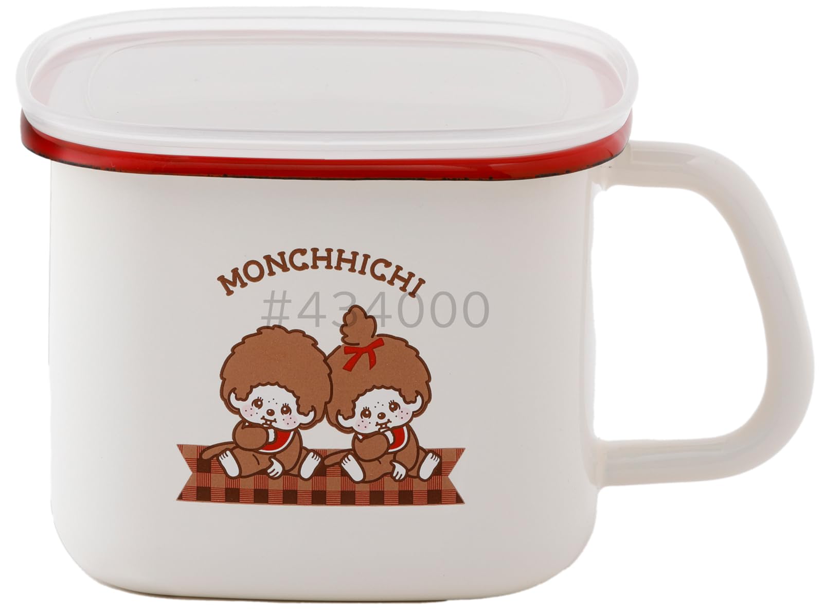 

Fuji Enamel Monchhichi Check Square Miso Pot 1.5L MNC-KP