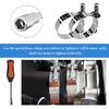 4 PCS 2" T-Bolt Hose Clamp, Stainless Steel Adjustable Pipe Clamp with Working Range 57-65mm, Heavy-Duty Turbo Intake Intercooler Clamps ert Locknut