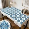 10 Stück Bohemian Retro Fliesenaufkleber mit Blumenmuster Lederstruktur Selbstklebende Wandaufkleber Küchenrückwand Waschbecken Tisch Haus DIY Renovierung