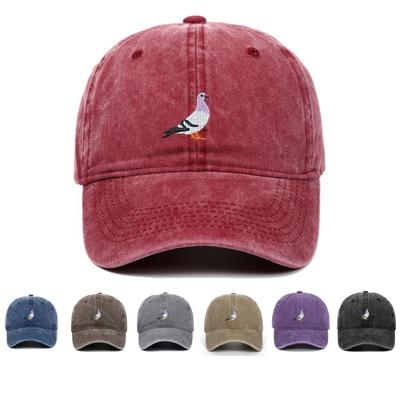 Pigeon Embroidery Pattern Baseball Cap Casual Sunscreen Hats Fashion Baseball Hats  All Seasons