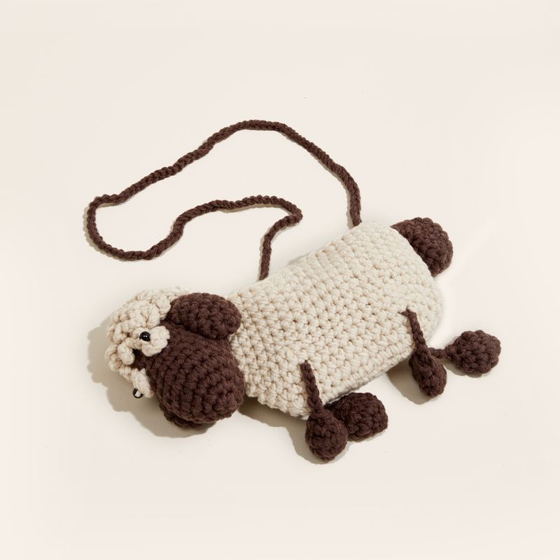 

Japanese Women s Doll Special-Interest Design DIY Handmade Cute Bag 2023 New Arrival Knitting Doll Knitted Messenger Bag