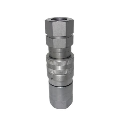 NAIWO 1/4 BSP NPT Flush Face Steel Hydraulic Quick Disconnect Couper Set ISO16028