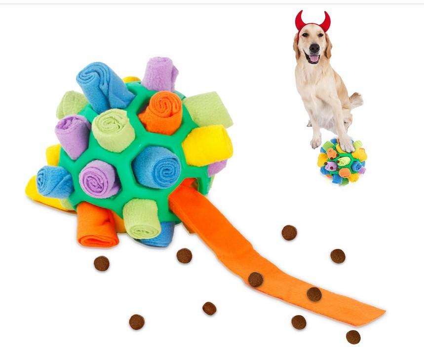

1pc interactive sniffing ball dog toy, puzzle training toy, promotes intellectual development, relieves boredom, easy to clean