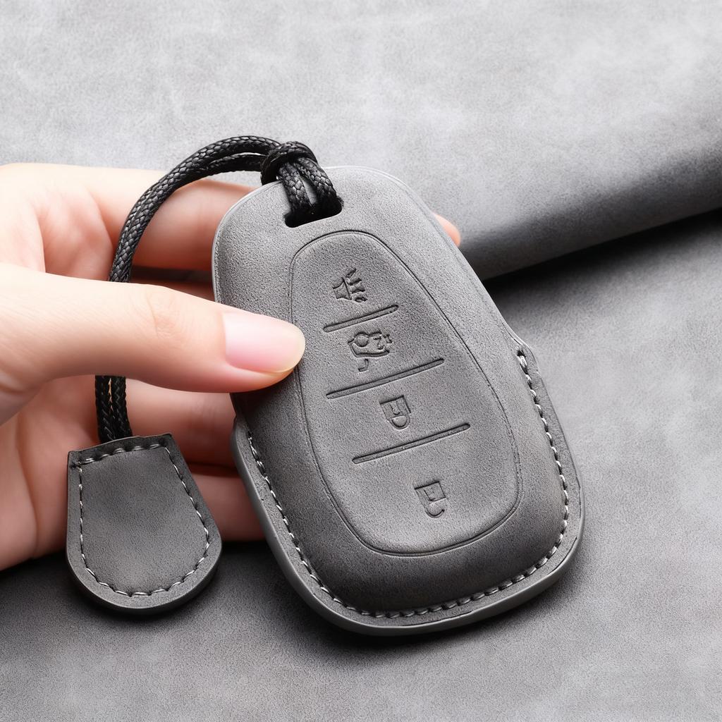 Car Key Case Cover Protective Shell For Chevrolet Chevy Malibu Camaro Cruze Traverse Spark Equinox Sonic Volt Suede Car Keychain