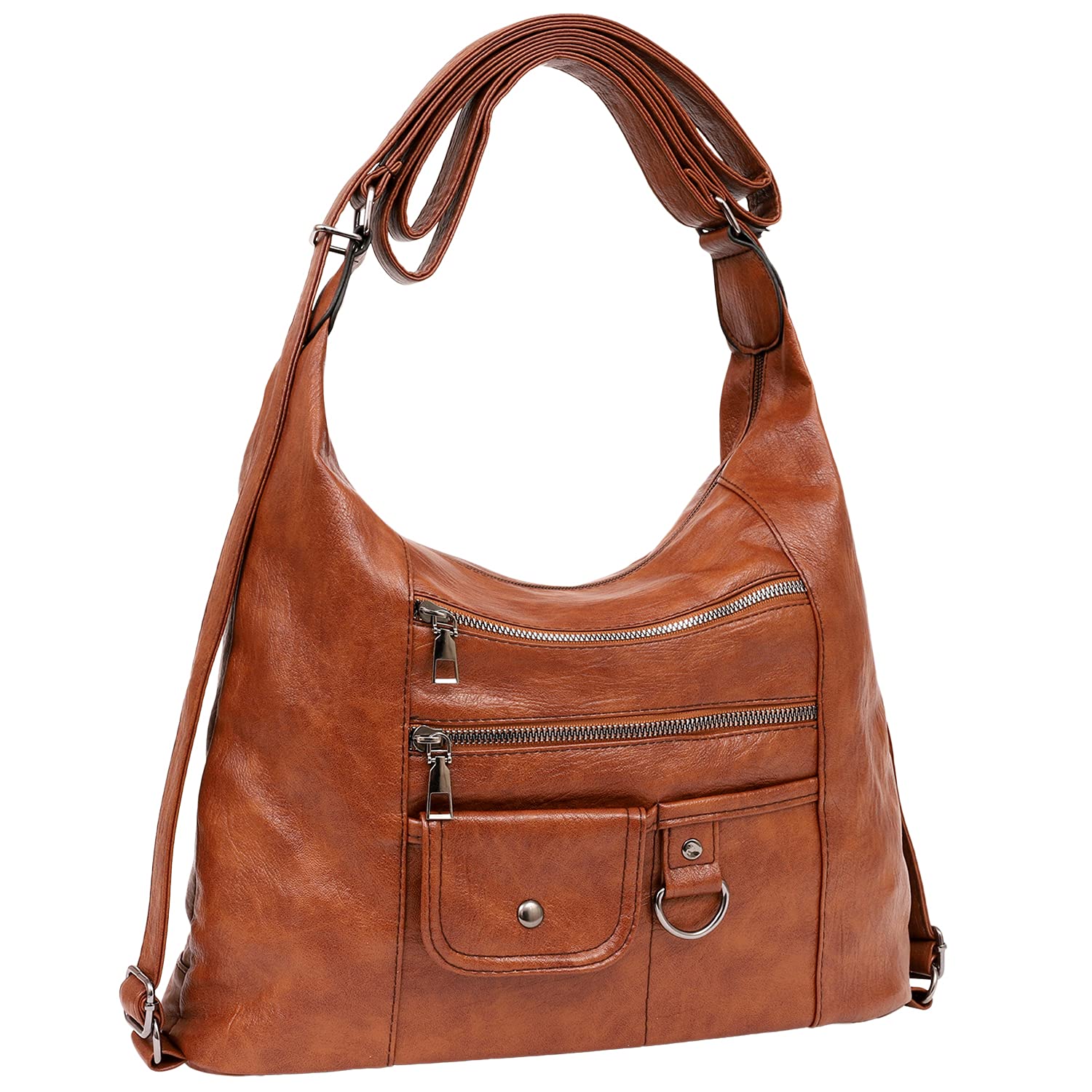 

Shoulder bag for large adjustable shoulder bag [Fabram] women, capacity, crossbody, 2-way, lightweight, backpack, length, (camel brown)