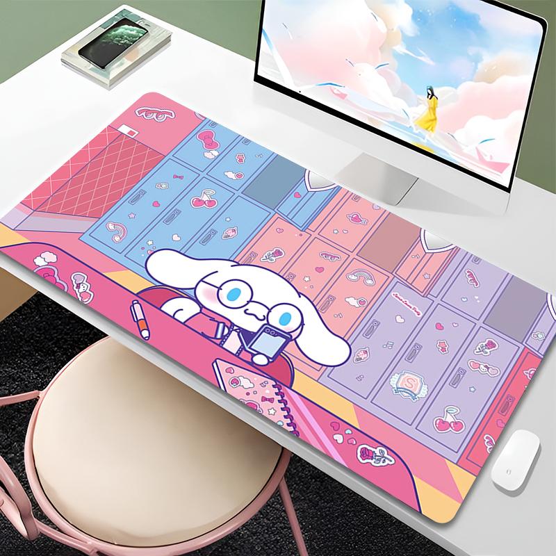 Gaming Mousepad Big Computer Gamer Mouse Pad Cinnamoroll Designed Specifically Natural Rubber With Locking Edge Gaming Mouse Mat