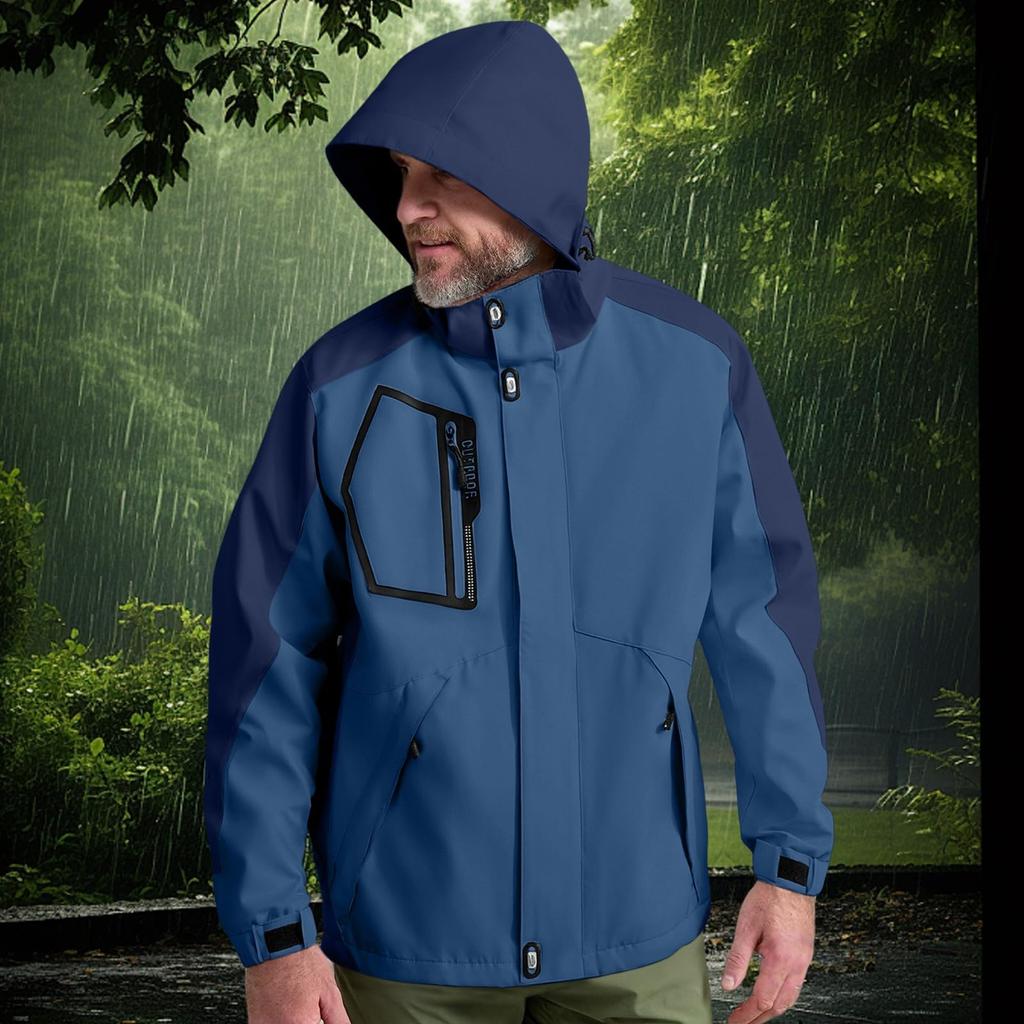 Men's Lightweight - Windproof Hiking Jacket for Spring and Fall Outdoor Wear