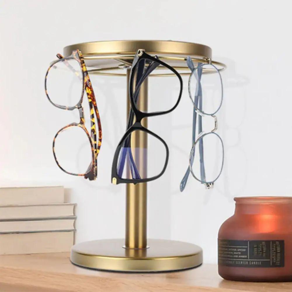 360° Rotating Sunglasses Rack Stainless Steel Sunglasses Holder Eyewear Display  Tabletop Decor