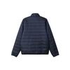Adidas Originals Solid Color Logo Print Zipper Stand Collar Warm Outdoor Quilted Lightweight Cotton Jacket Men Jacket Deep-Indigo HL9215