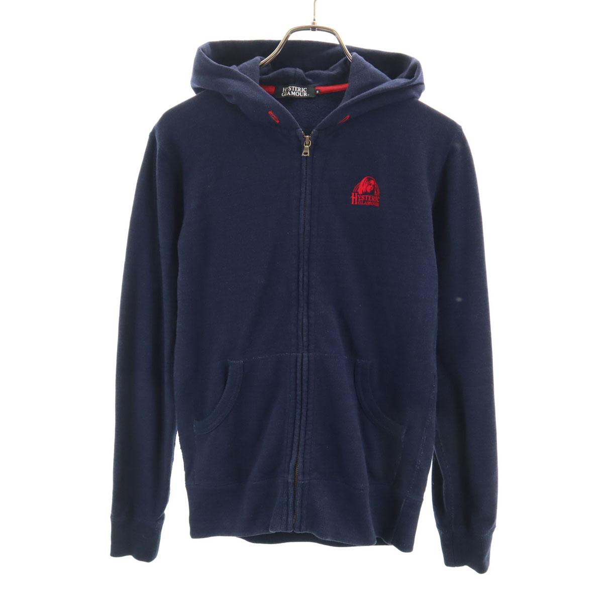 

HYSTERIC GLAMOUR Long sleeve Zip hoodie S Navy Men s Used