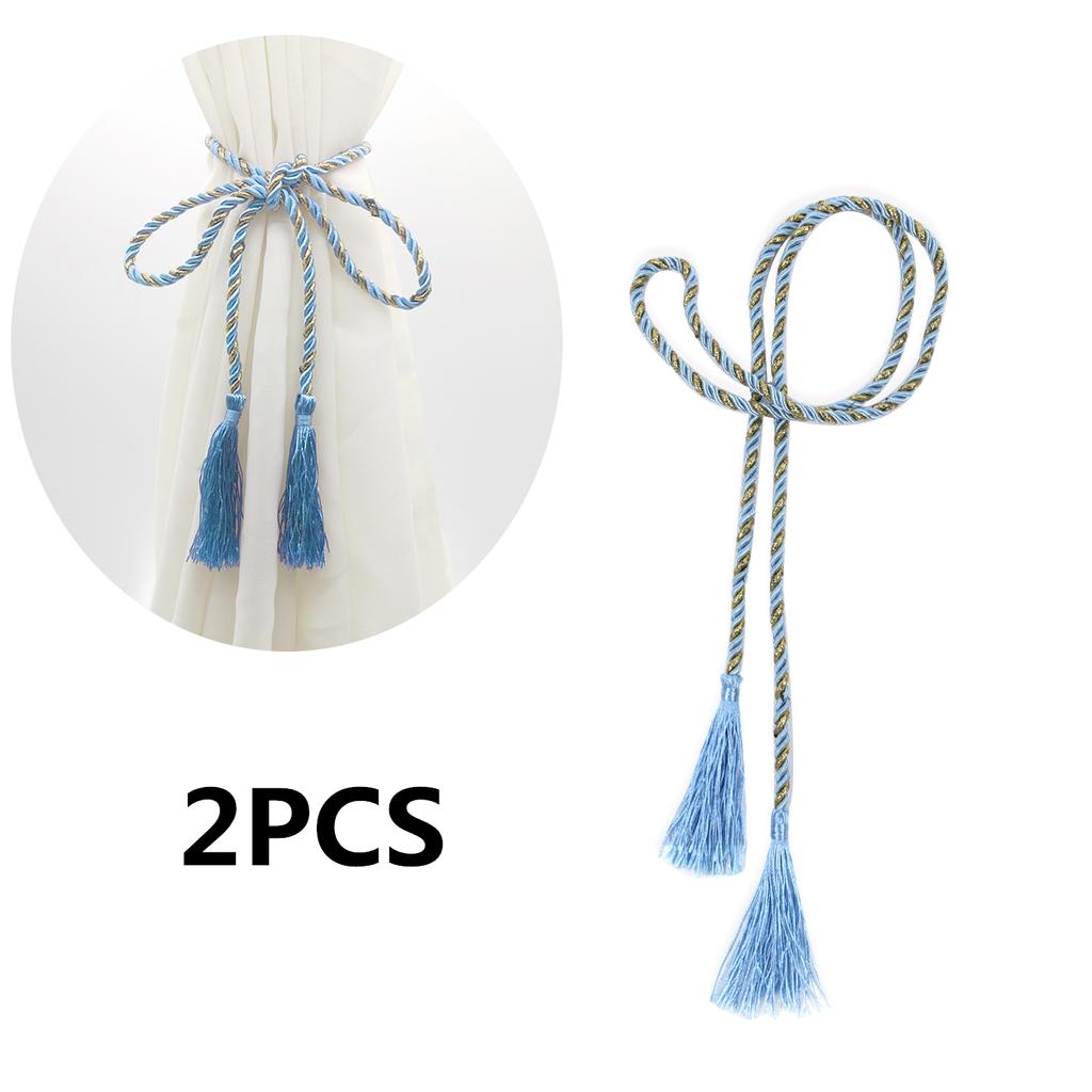 2PCS Tassel Curtain Tie Rope 120cm