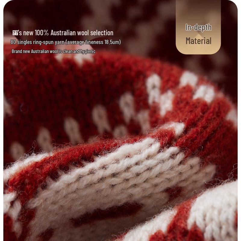 JIUMU Unisex Pure Wool Knitted Scarf