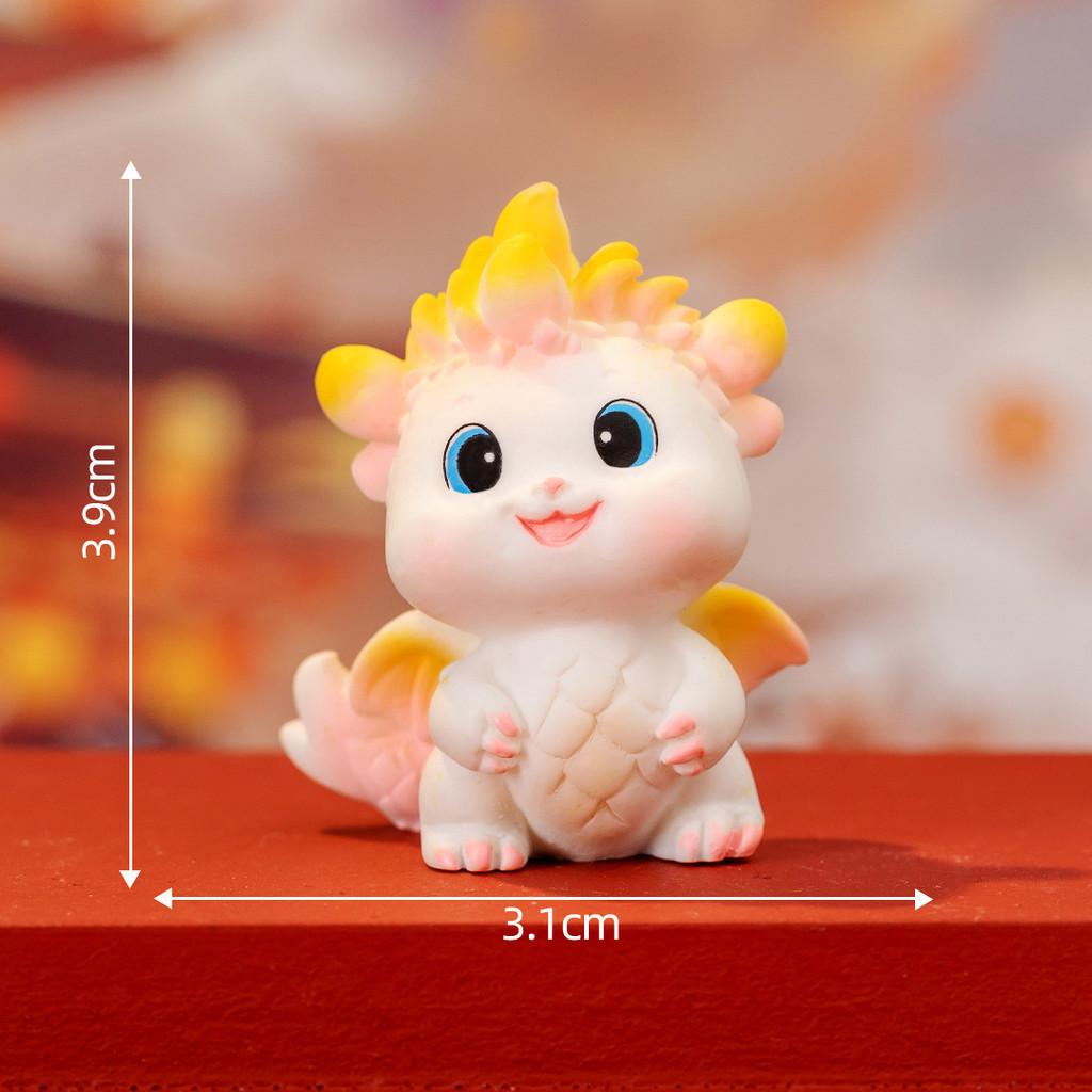 Creative Cartoon Adorable Little Dragon Blind Box Resin Craft Tabletop Accessory