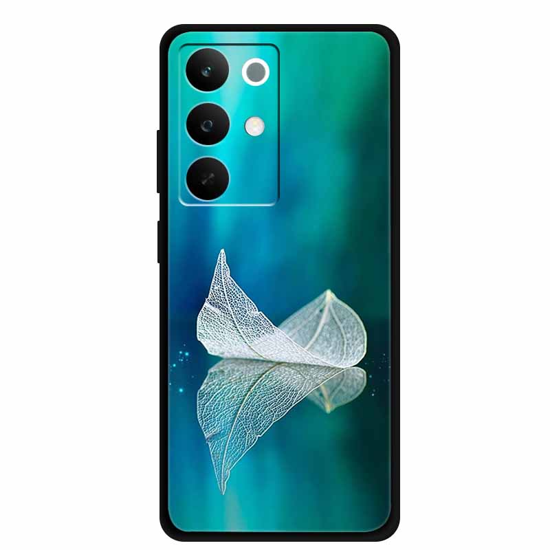 

Чохол для телефону Realme C85 5G 2025 Квіти Чорний Силіконовий М яка Задня Кришка Чохол Для Realme C85 Pro Чохол 6.8 C 85 Pro Coque Funda Realme C85 Pro