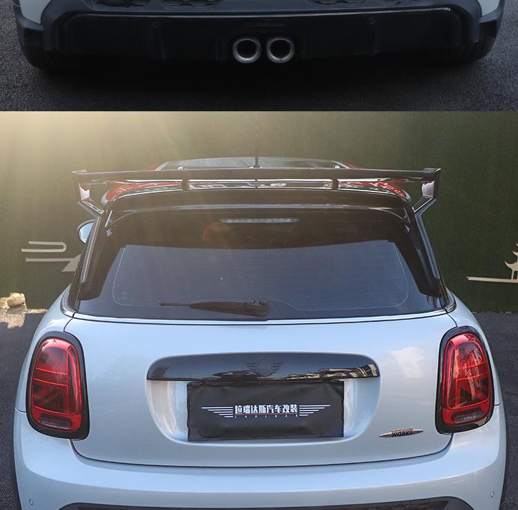 MINI F56 Carbon Fiber Rear Spoiler - GIOMIC Style Roof Wing Accessory for COOPER Upgrade