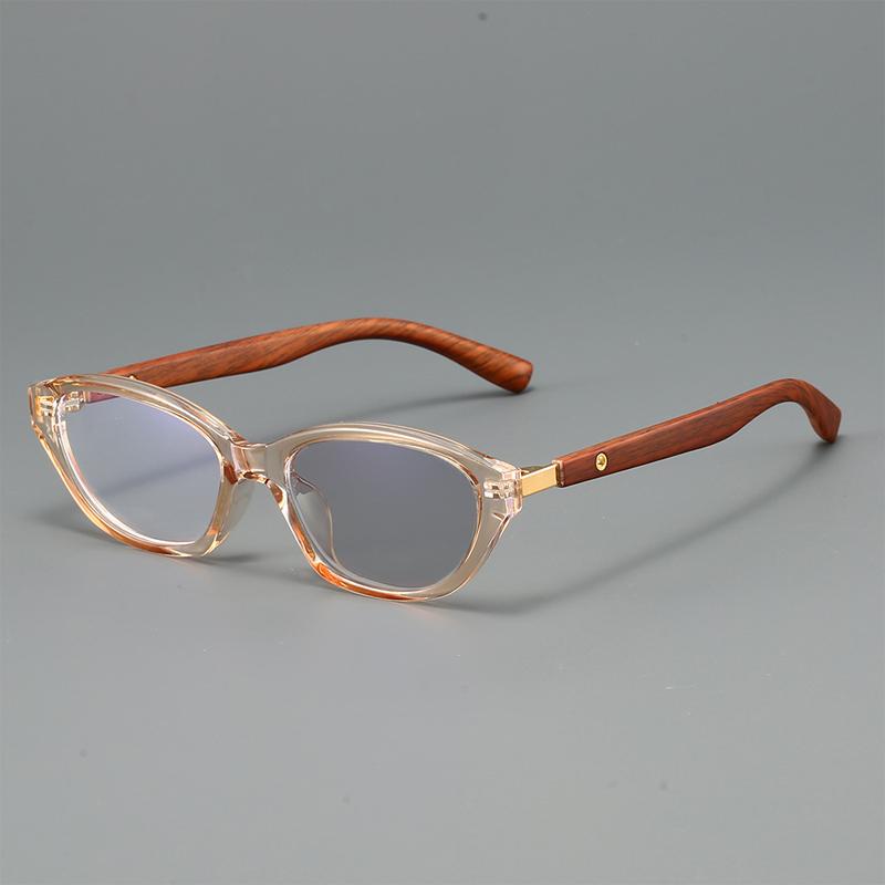 Versatile Cat-Eye Photochromic Presbyopia Glasses Lightweight Comfortable Personality Anti-Blue Light Eyeglasses 0 To +4.0