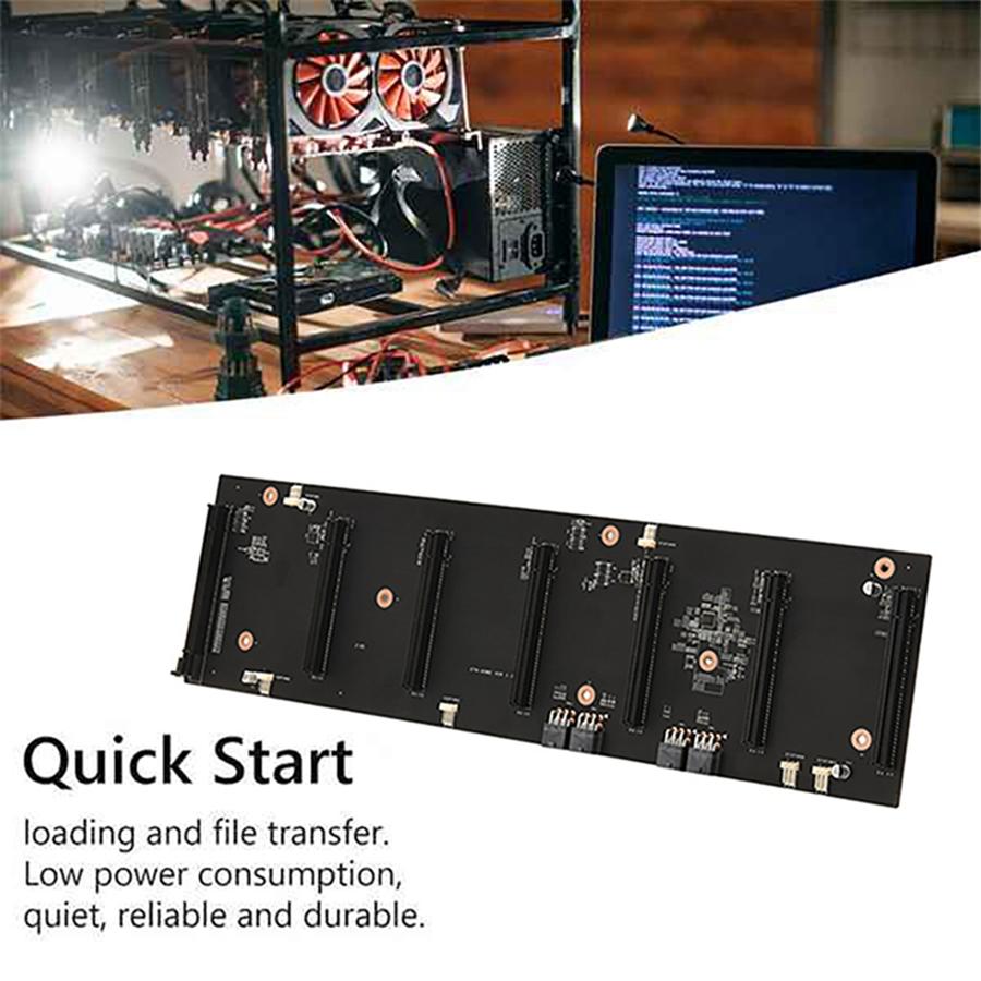 Mining Motherboard ETH-HSW2 6 GPU(70mm Spacing)Bitcoin Crypto Etherum Support DDR3 PCIEX16 Graphics Video Card For Miner Rig