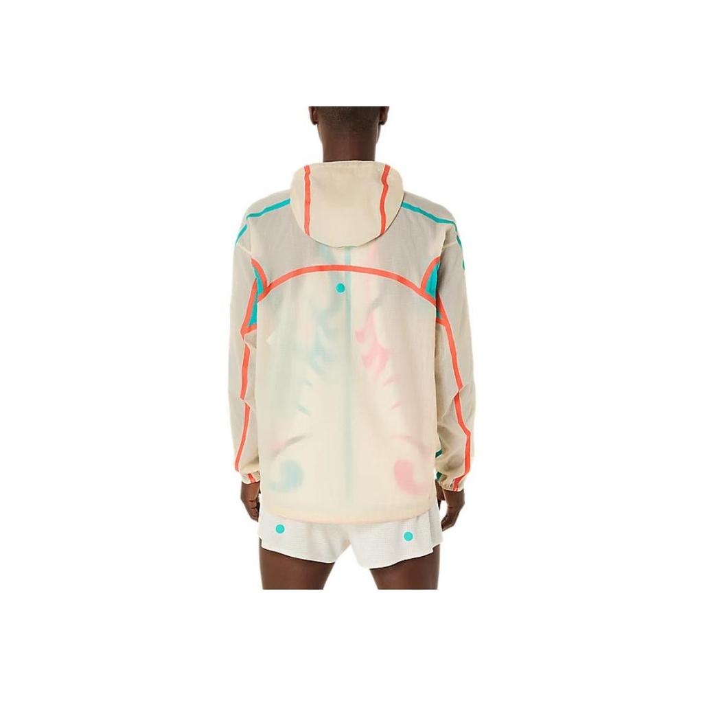 Asics Road Packable Lightweight Comfortable Breathable Windproof Long Sleeve Jacket Men Jacket Birch-White 2011D284-200