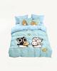 Cartoon Animal Motif,Microfibre Bedding Sets, Children's Bed Linen with Zip Room Decor Duvet Cover for Teenagers Adult 3-Piece