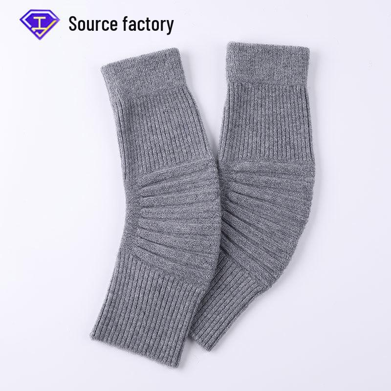 

Утолщенные Нескользящие Наколенники из Чистой Шерсти для Мужчин и Женщин - Теплая Защита Суставов для Холодного Сезона One Size