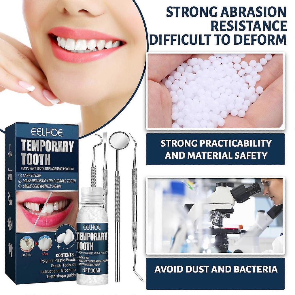 Moldable Tooth Filling False Teeth Temporary Repair Kit Solid Glue Denture
