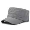 Quick-drying hat men's perforated mesh hat outdoor casual middle-aged flat-top hat breathable sun hat