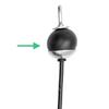Black Color Fitness Equipment Nylon Rope Stopper Pulley Machine Ball