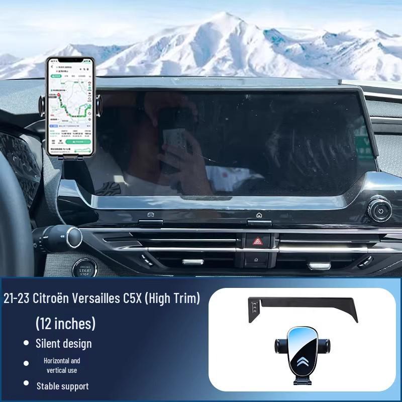 

Citroen Versailles C5X 360° Rotating Phone Holder for Car Screen Silent Horizontal Screen Option