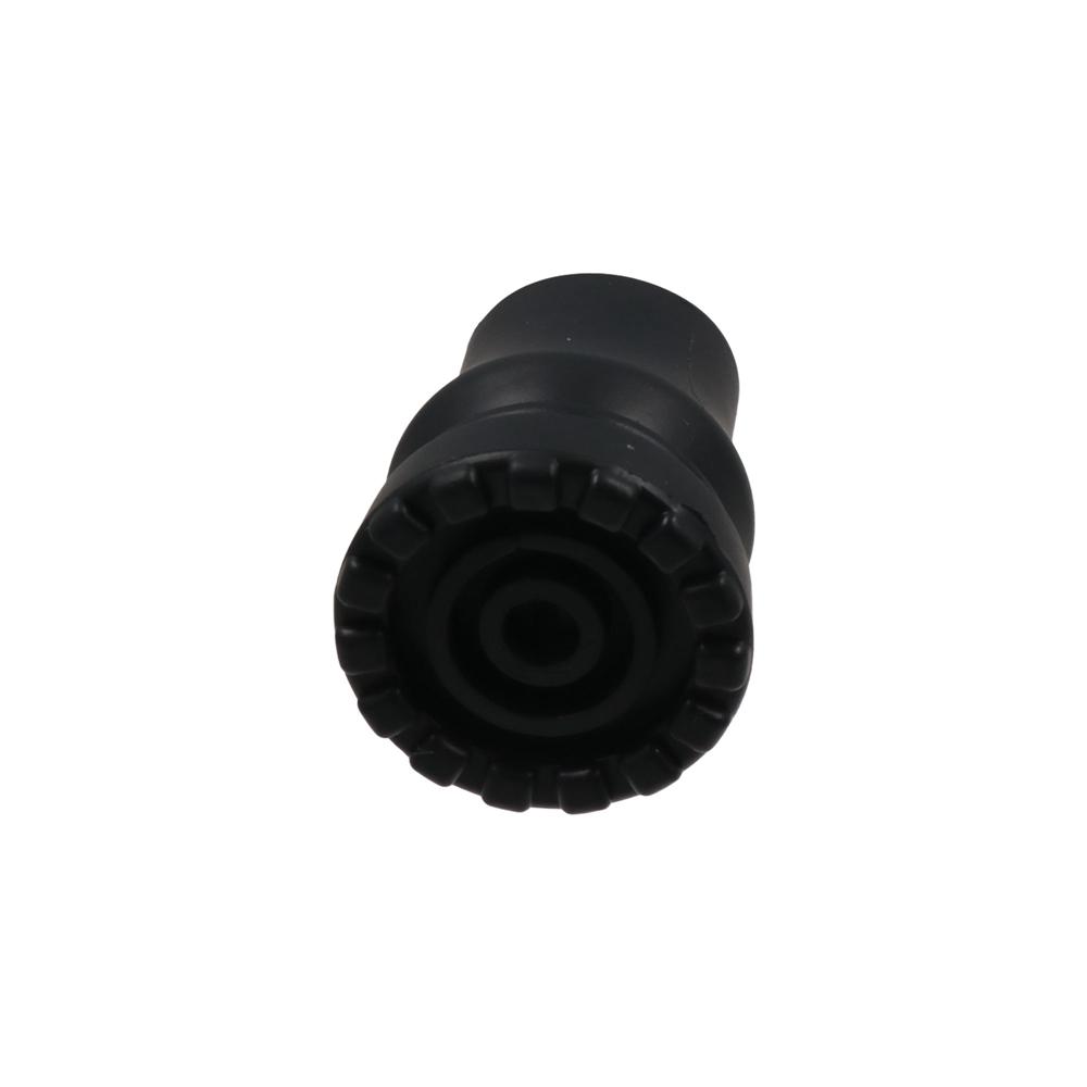 2pcs Anti-Skid Walking Stick Tip Protector Black Trekking Pole Bottom Cover Climbing