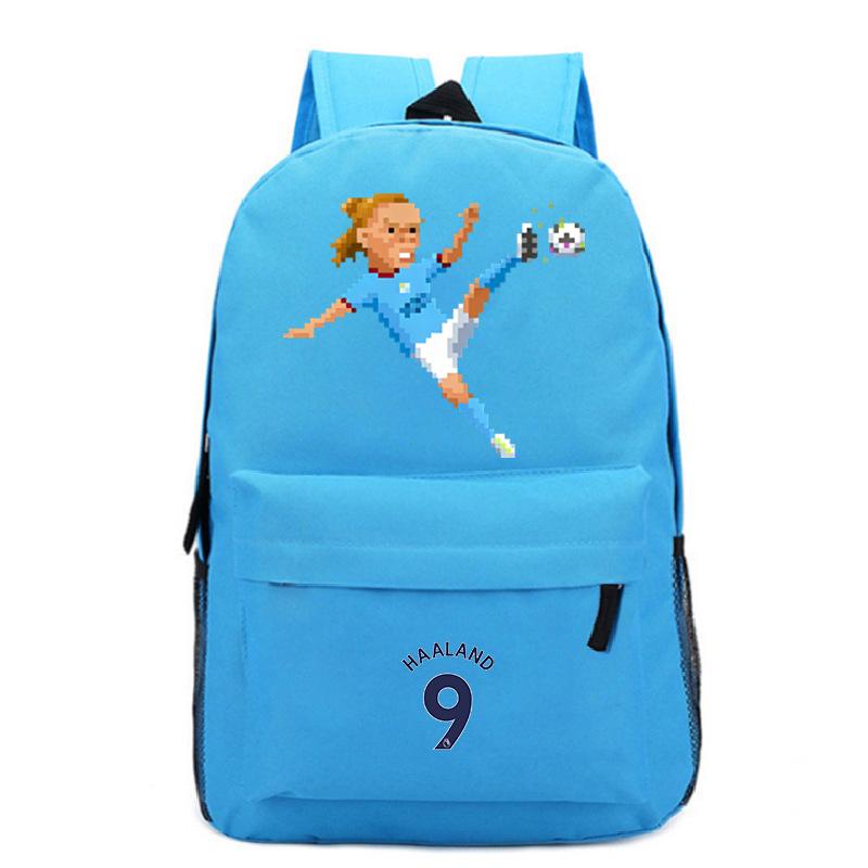 Mochila Mundial Haaland Gran Capacidad Duradera Mochila Escolar Deportiva