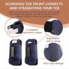 Toe Splint, Toe Corrector Brace, Toe Straightener For Hammer Toe, Crooked Toe, Mallet Toe, Bent Toe, Claw Toe, Toe Wrap To Align And Support Broken To