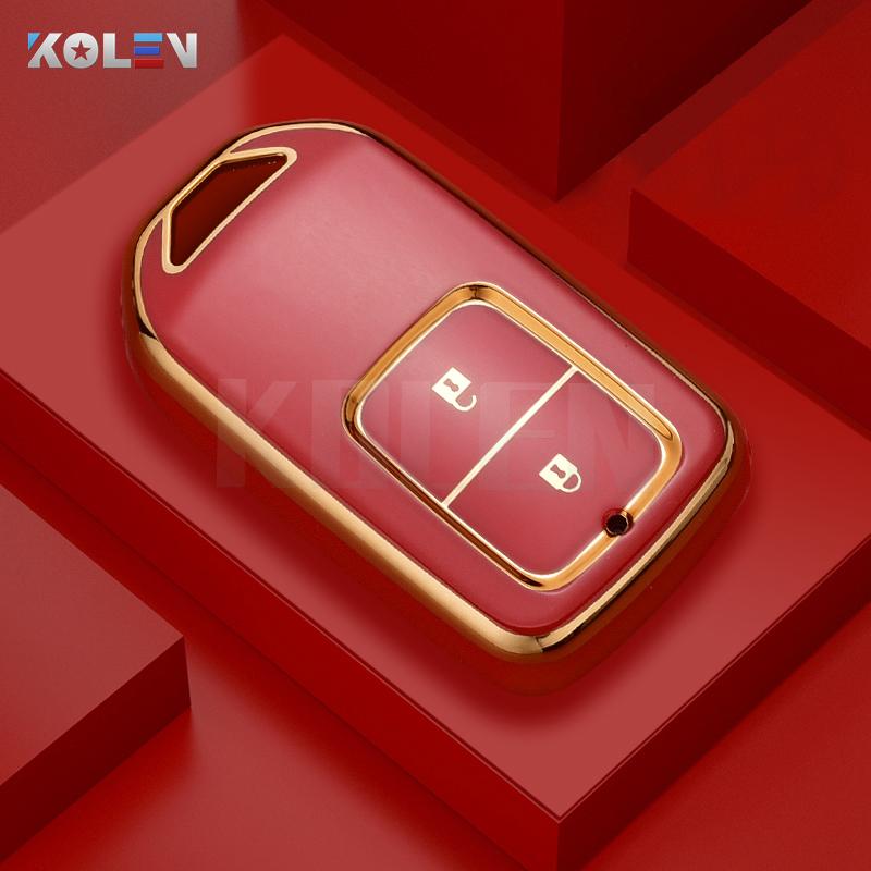 Fashion Tpu Car Remote Key Case Cover Shell For Honda Crv Cr-V Fit Civic Accord Hr-V Hrv City Odyssey Xr-V Protected Keyless Fob