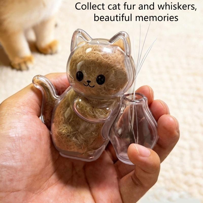 Fridge Magnet with Clear Vase for Keepsakes,Pet Hair,Flower Display Cats Whiskers Holders Refrigerator Magnet Decors