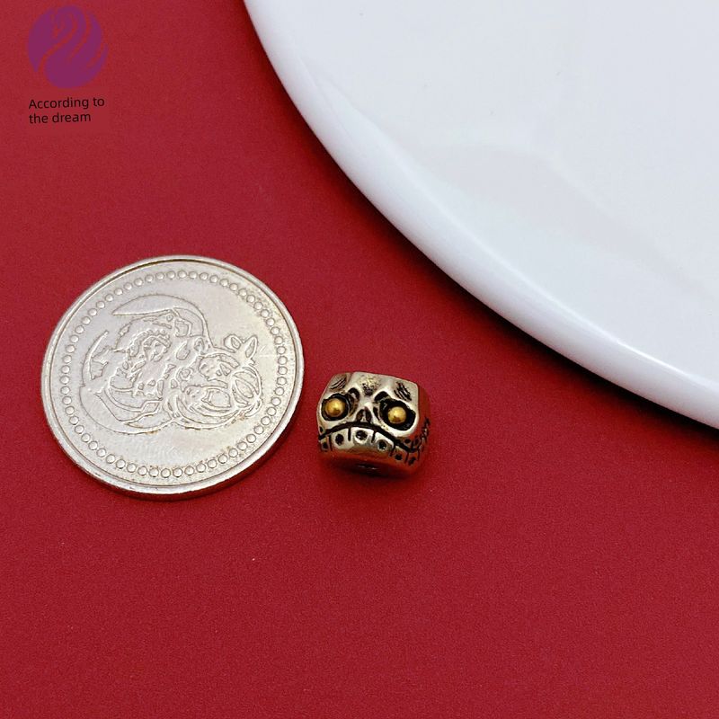 

Tibetan Style Brass Accessories a Dai Xiang Shen Wenwan Buddha Beads Lucky Beads Square Beads Woven Carrying Strap DIY Jewelry Accessories SH 104465.62cm inch 9.5 x7.3 hole 2mm