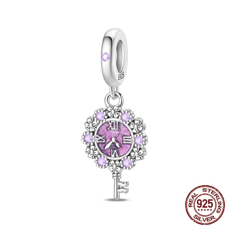 

New Copper Time Machine Time Travel Clock Charms Beads Fit 3Mm Original Bracelets Diy Jewelry Birthday Gift