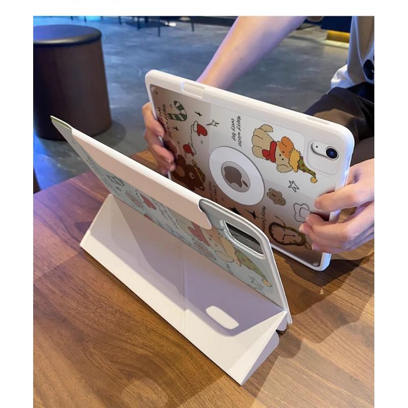 Magnetic Detachable Acrylic Case IPad Pro 11 Inch With Stand Full Cover Cartoon Design Sleep/Wake Support