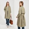 Women's Stylish Mid-Length Trench Coat