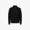 Fair Liar Golf Men'S Zip-Up High-Neck Blouson T-Shirt (Black)