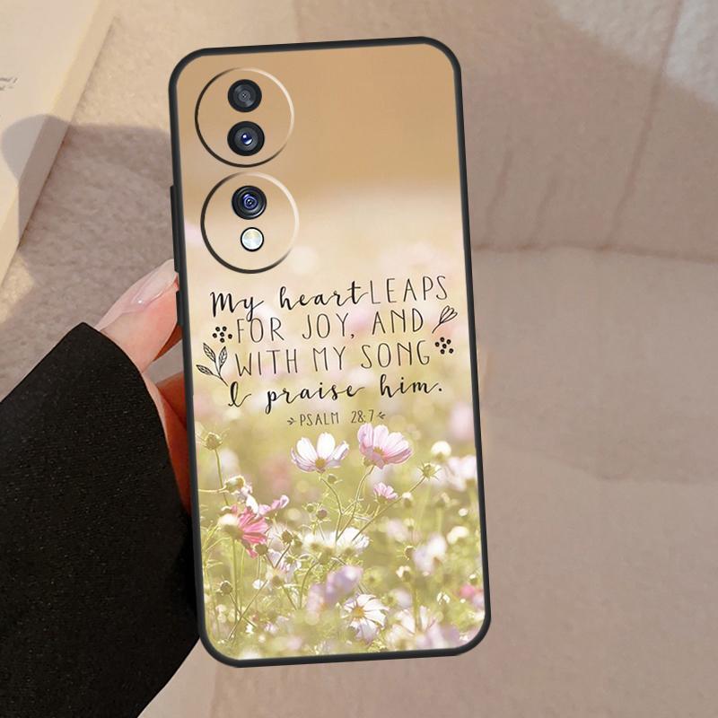 

Чехол Christian Psalms для Honor X9a X9b X8 X9 X7 X6 a 8X 9X Чехол для Honor Magic 5 4 Lite Pro 50 70 90 Lite Honor 50
