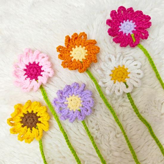 1/4/6 szt. Ręcznie robiona szydełkowa kwiatowa zakładka do książki Ręcznie robiona kwiatowa zakładka na stronę Książka Miłośnicy czytania Dzieci Uczniowie Kobiety Prezent