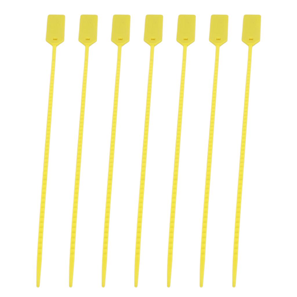 50pcs Zip Tie Tag Readable Writable 40KG Tensile Strength Self Locking Marking Label for Luggage