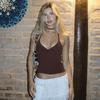 Solid Halter Strapless Bandage Sexy Slim Crop