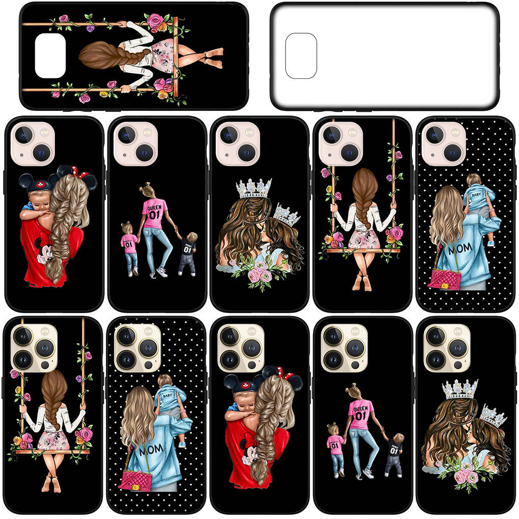 Cover for iPhone 17 16 15 Xiaomi Poco Redmi Note 14 13 12 11 Pro Max Samsung Galaxy S25 S24 S23 OPPO Huawei Baby Girl Mom Family Boy Woman Phone Case