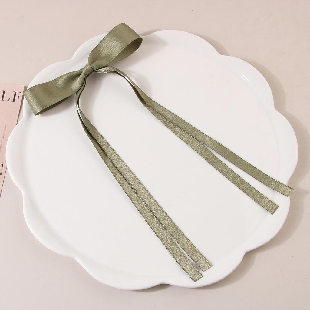 Ballet Style 4cm Bow Duckbill Hair Clip - Sweet Ribbon Hair Accessory