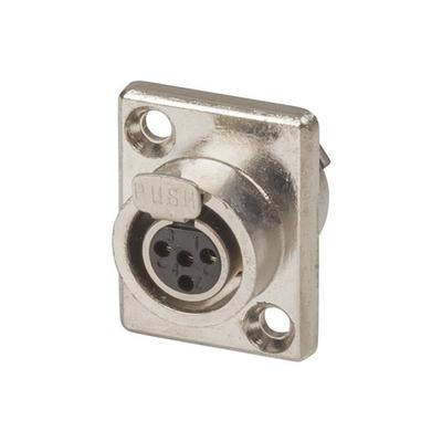 Chasis Female Mini XLR Style Connector (4 Pins)
