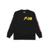 Palace x M-Zone Co-Branded Little Devil Tri-Ferg Graphic Long Sleeve Tee Unisex Tops Black P20LS014