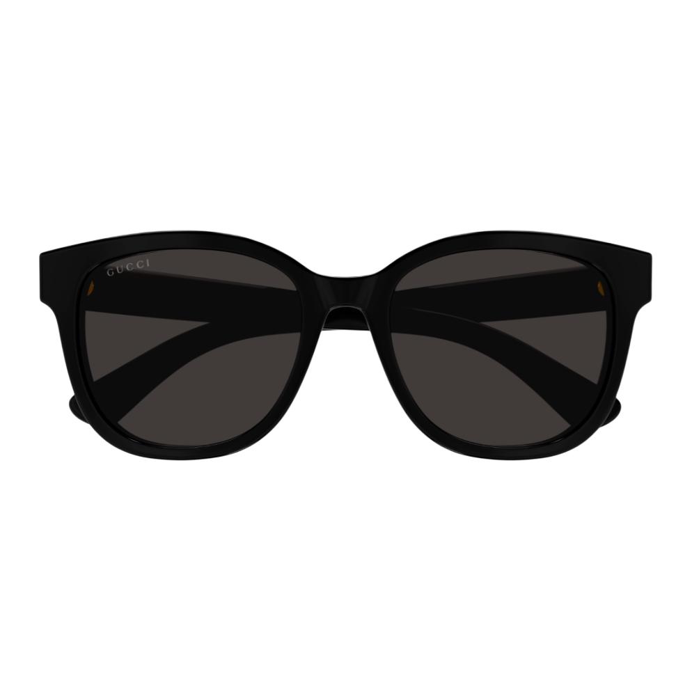 Gucci Original Design Acetate Round Sunglasses Men's Black